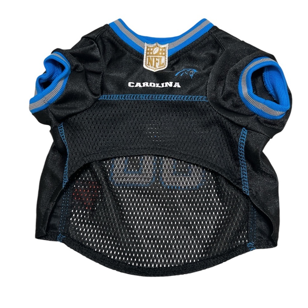 Carolina Panthers Mesh Dog Jersey Size S